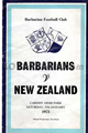 Barbarians v New Zealand 1973 rugby  Programmes